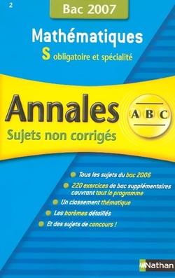 ANNAL ABC SUJ BAC MATHS S N2