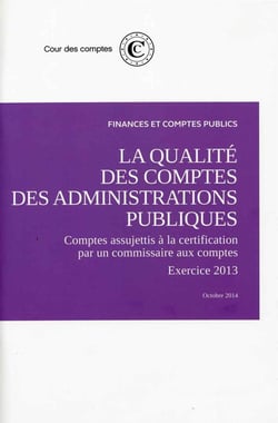 Avis sur la qualité des comptes des administrations publiques