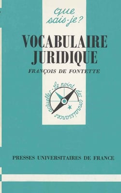 Le vocabulaire juridique (6e édition)