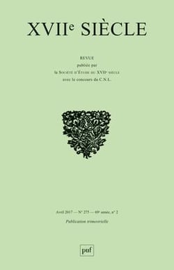 Revue XVIIe siècle n.275 : raconter les révoltes et révolutions dans l'Europe du XVIIe siècle