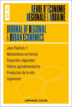Revue d'économie régionale et urbaine n.2025/4 : Varia