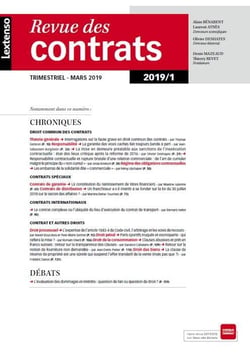 Revue des contrats n.2019/1