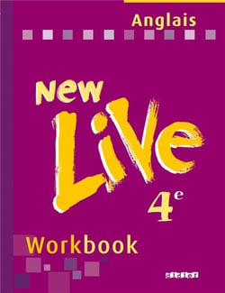 NEW LIVE : anglais - 4ème - LV1 - workbook