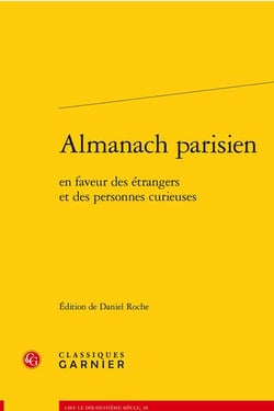 Almanach parisien : en faveur des étrangers et des personnes curieuses