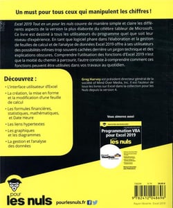 Excel tout en un pour les nuls (édition 2019)