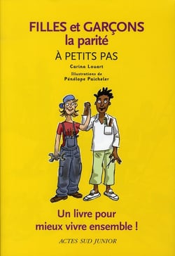 Filles et garçons à petits pas
