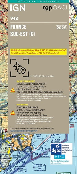 OACI948 : France sud-est (21e édition)