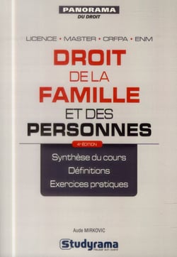 Droit des personnes et de la famille (4 édition)