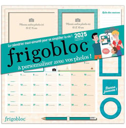 Frigobloc Mensuel 2025 Photos à personnaliser (de sept. 2024 à déc. 2025)