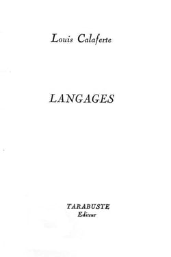 Langages - louis calaferte