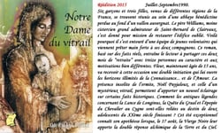 L'aventure humaine, passée, présente et à venir Tome 4 : notre-dame du vitrail