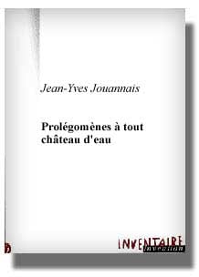 Prolegomenes a tout chateau d'eau