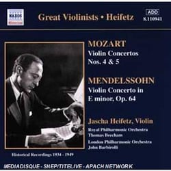 Mozart, Concertos N 4 & 5 - Mendelssohn, Concerto En Mi Mineur Op. 64
