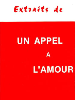 Extraits de un appel a l amour