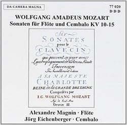 6 sonaten für flöte & cembalo KV 10-15