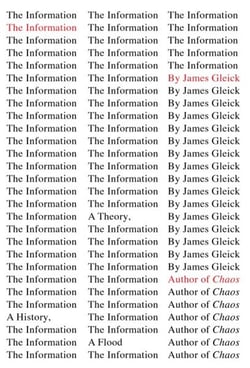 The information - a history, a theory, a food