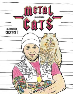 Metal cats coloring book