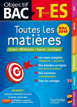 Objectif bac - toutes les matières - terminale es