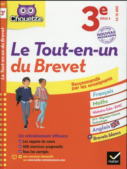 Chouette entraînement : le tout-en-un du brevet - 3ème