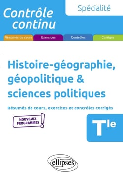 Contrôle continu : spécialité histoire-géographie, géopolitique & sciences politiques - terminale - nouveaux programmes