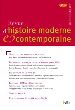 Revue d'Histoire Moderne et Contemporaine n.65-4
