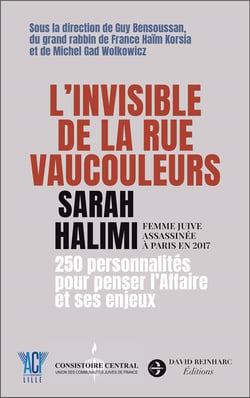L'invisible de la rue Vaucouleurs : Sarah Halimi. femme juive assassinée à Paris en 2017