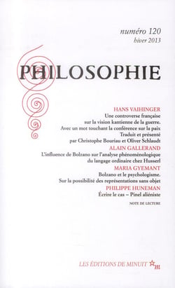 Revue Philosophie n.120