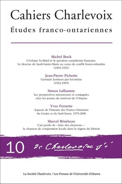 Cahiers Charlevoix 10 : Études franco-ontariennes