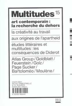 REVUE MULTITUDES Tome 15 : art contemporain: la recherche du dehors