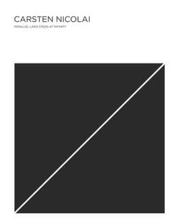 Carsten Nicolai parallel lines cross at infinity /anglais