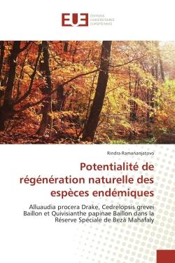 Potentialite de régénération naturelle des espèces endémiques - alluaudia procera drake, cedrelopsis