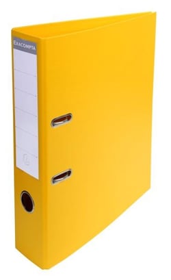 Classeur à levier A4 - Dos 70 mm - Carton - Exacompta - Jaune