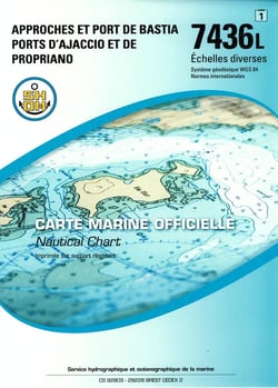 7436l : Approches et port de Bastia, ports d'Ajaccio et de Propriano