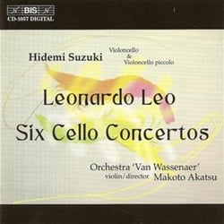 6 concertos pour violoncelle, cordes et basse continue
