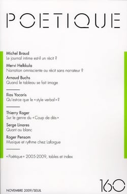 Poétique,  n°160