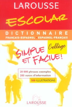 Larousse escolar - francais-espagnol, espagnol-francais