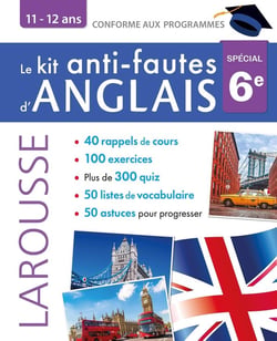 Kit anti-fautes d'anglais 6e