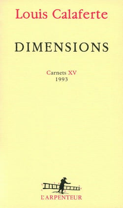 Dimensions - carnets xv, 1993