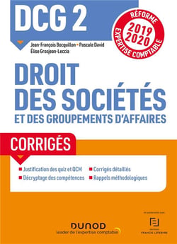 DCG 2 - droit des sociétés et des groupements d'affaires Tome 1 - droit des sociétés et des group (édition 2019/2020)