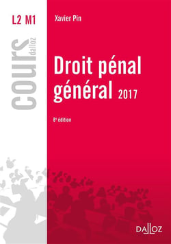 Droit pénal général 2017 (8e édition)