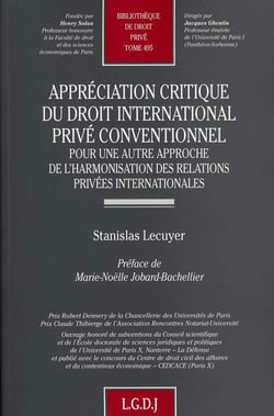 Appréciation critique du droit international privé conventionnel