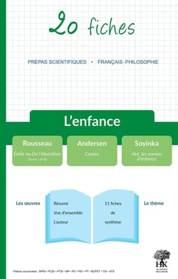 20 fiches de français : l'enfance - prépa scientifique (édition 2021/2022)