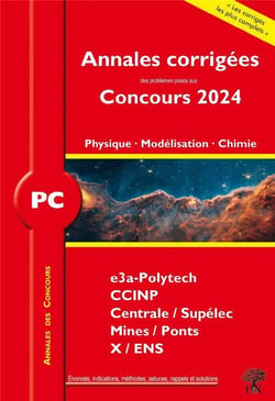 Annales des concours : 2024  : Physique, modélisation et chimie - PC - Concours e3a ccinp mines centrale polytech