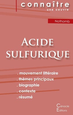 Acide sulfurique, de Amélie Nothomb