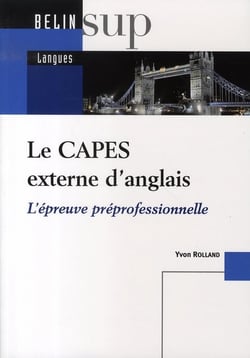 Le capes externe d'anglais - l'épreuve préprofessionnelle