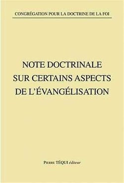 Note doctrinale sur certains aspects de l'évangélisation