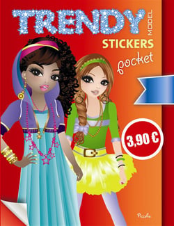 Trendy stickers pocket - orange