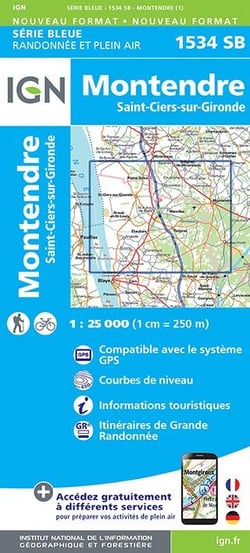1534Sb Montendre/Saint-Ciers-Sur-Gironde
