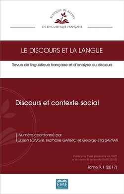 Discours et contexte social (édition 2017)