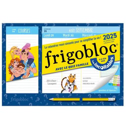 Mini Frigobloc Hebdomadaire 2025 avec le quiz famille Les Incollables® (de sept. 2024 à déc. 2025)